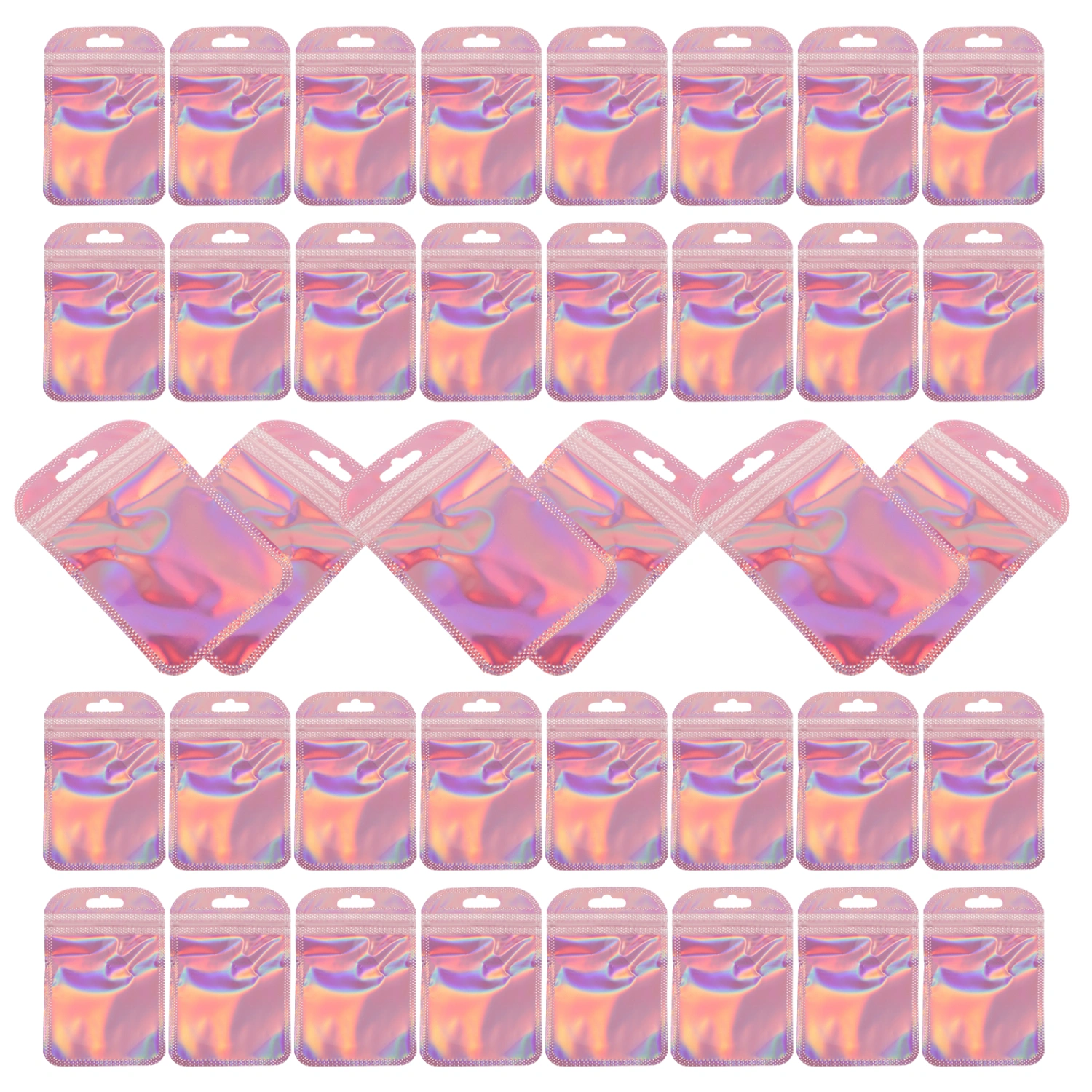 100Pcs Earrings Bags Sealing Storage Bags Portable Jewelry Bags Jewelry Bags Charms Bags