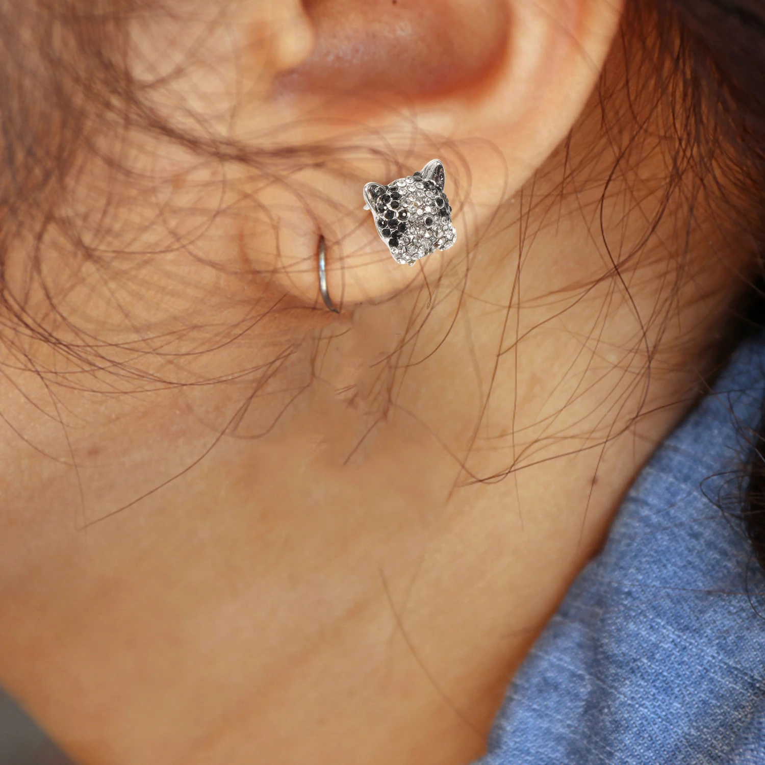 1 Pair Dog Puppy Earrings Dog Stud Earrings Ear Stud Piercing Fashion Ear Jewelry Gifts