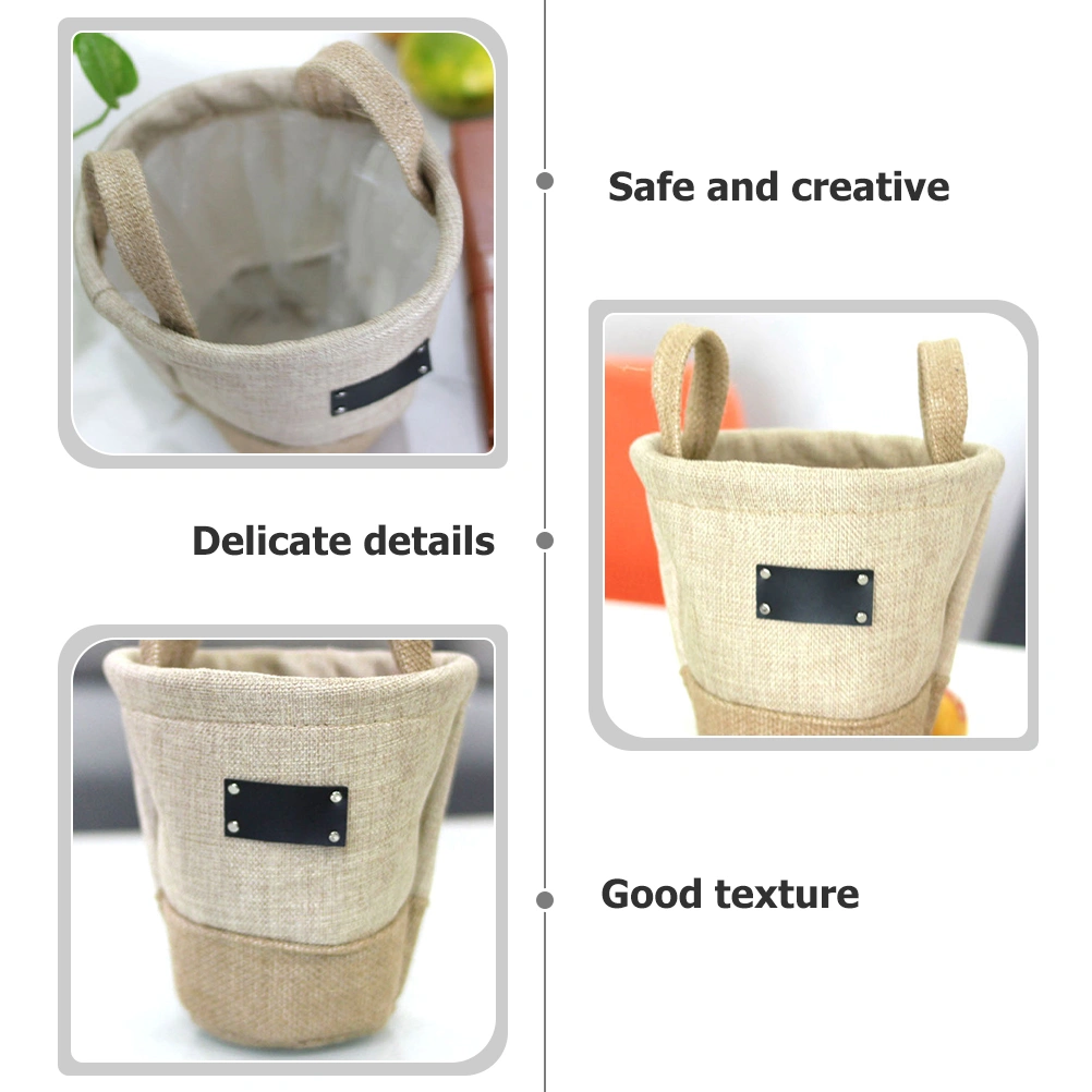 2pcs Small Potted Plant Covers Cloth Flower Pot Container Handle Potted Plants Covers