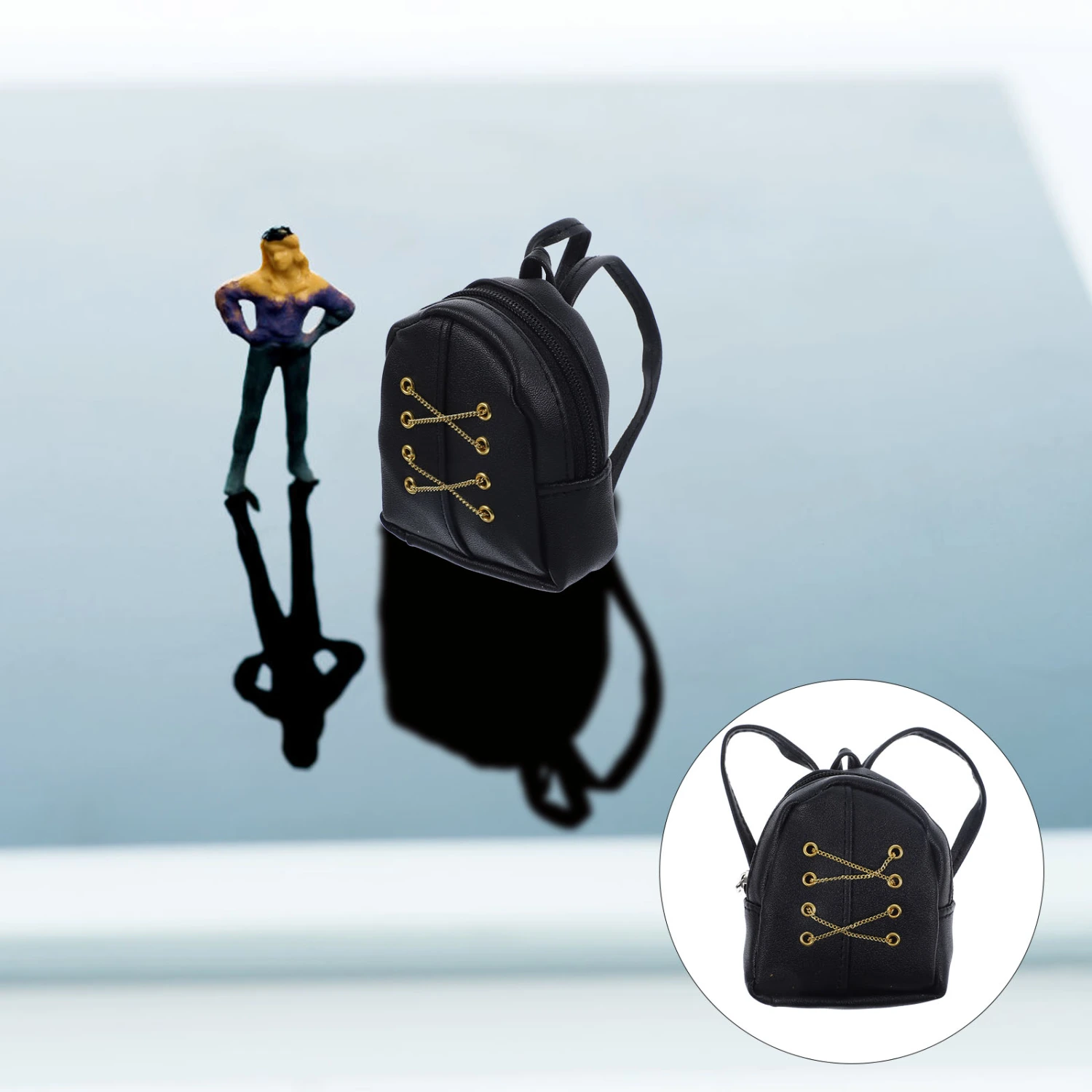 Doll Backpack Mini Backpack Toy Mini Zipper School Bag Doll School Supplies