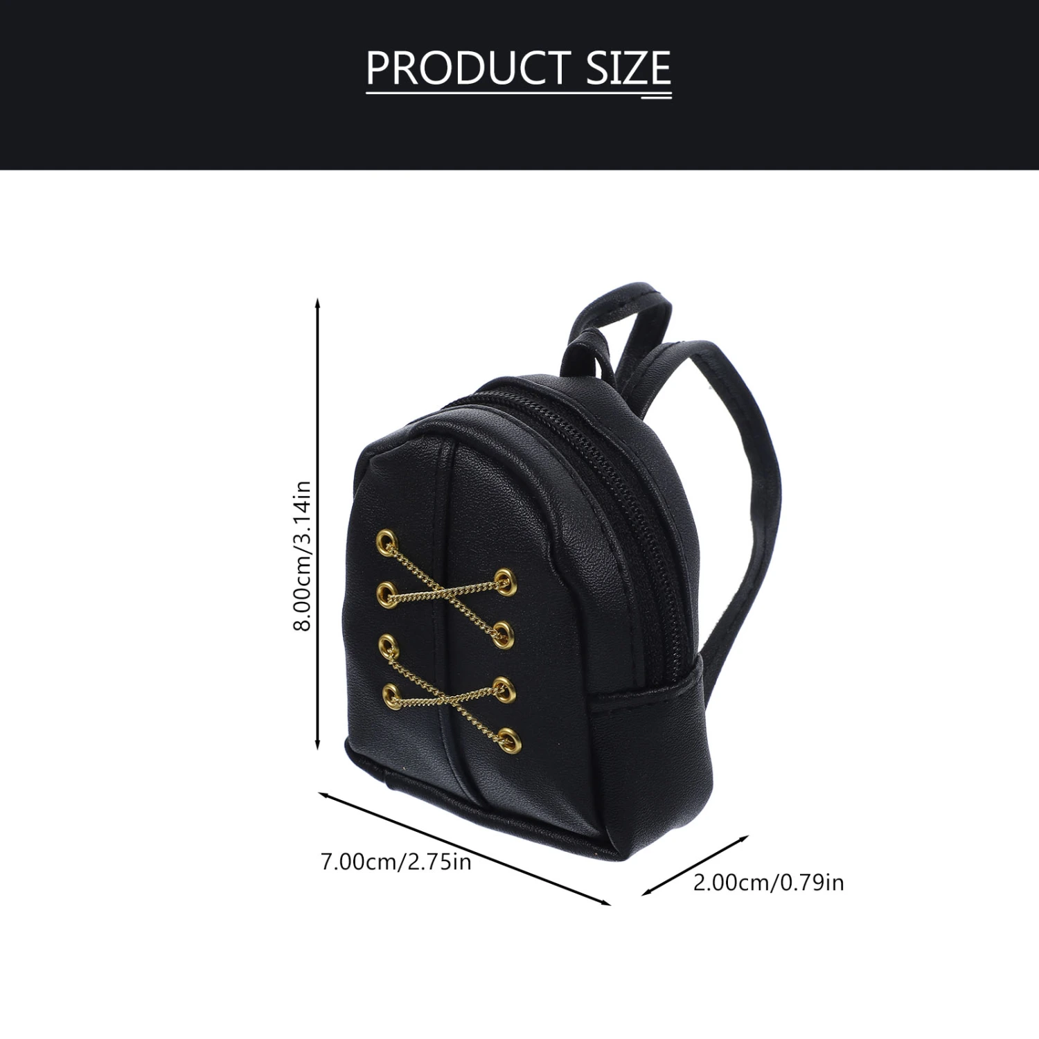 Doll Backpack Mini Backpack Toy Mini Zipper School Bag Doll School Supplies