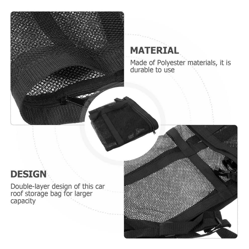 Car Ceiling Cargo Pocket Storage Net Car Load-Bearing Mesh Bag Truck  Ceiling Storage Organizer