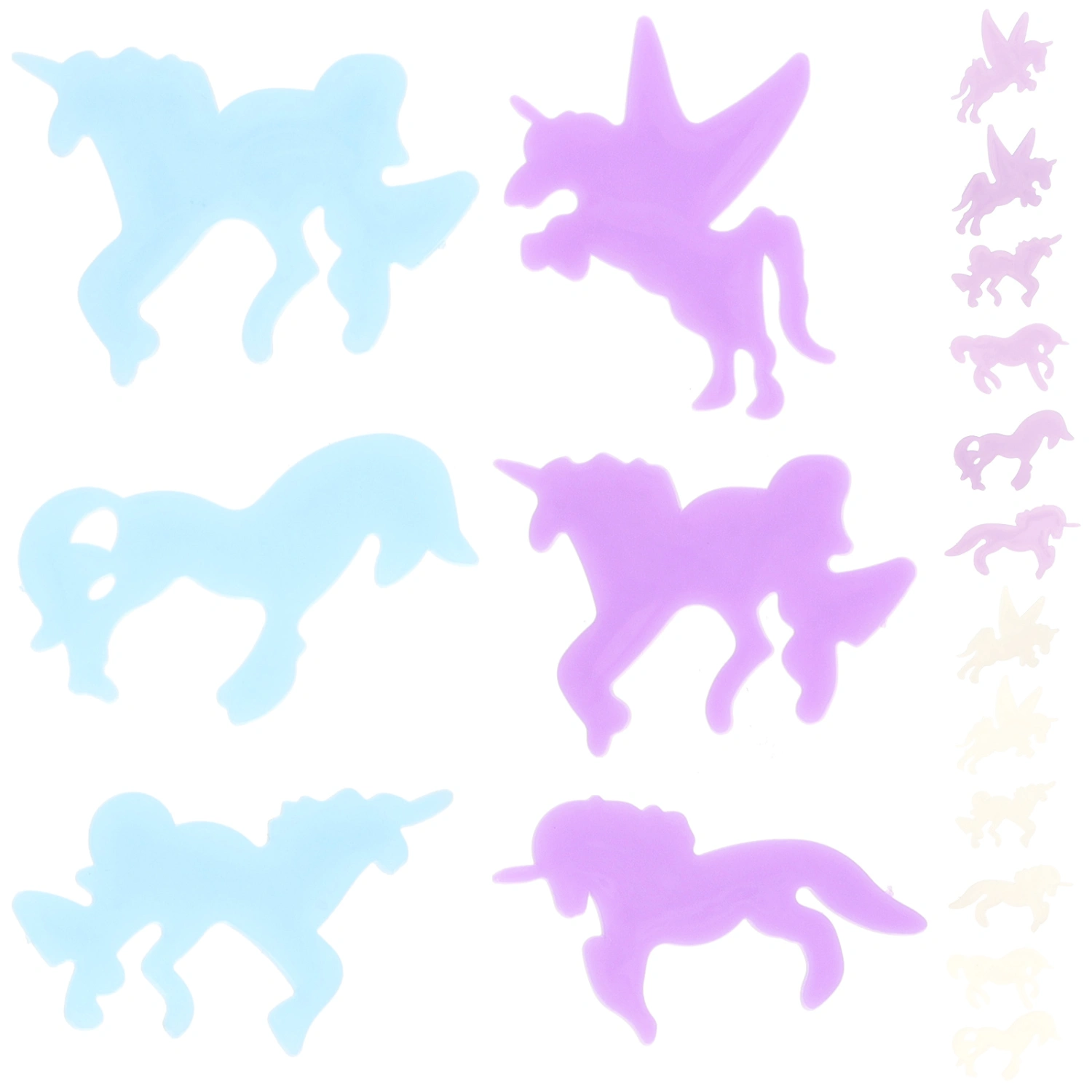 2 Sets Wall Sticker Glow In Dark Wall Sticker Children Bedroom Nursery Decal