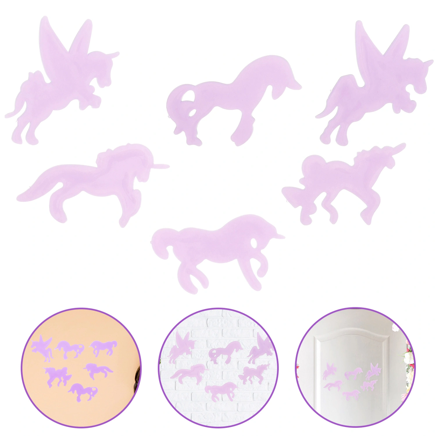 2 Sets Wall Sticker Glow In Dark Wall Sticker Children Bedroom Nursery Decal