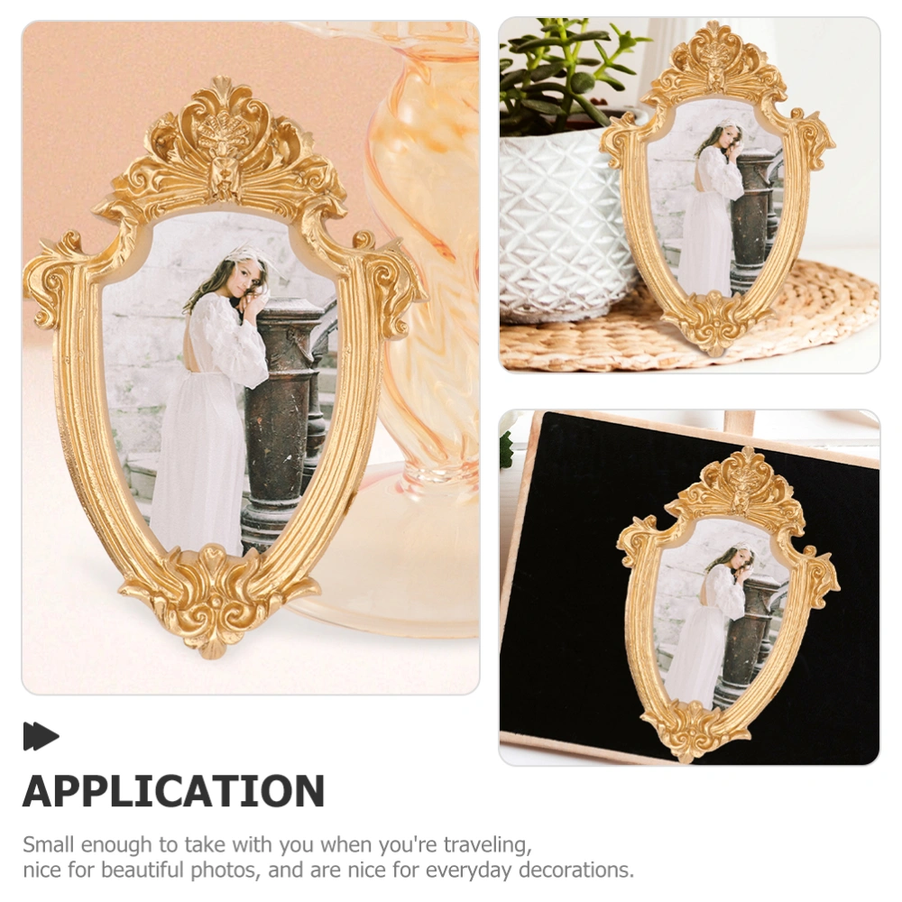 3Pcs Photo Frame Props Decorative Resin Picture Frames Retro Picture Frames Home Decors