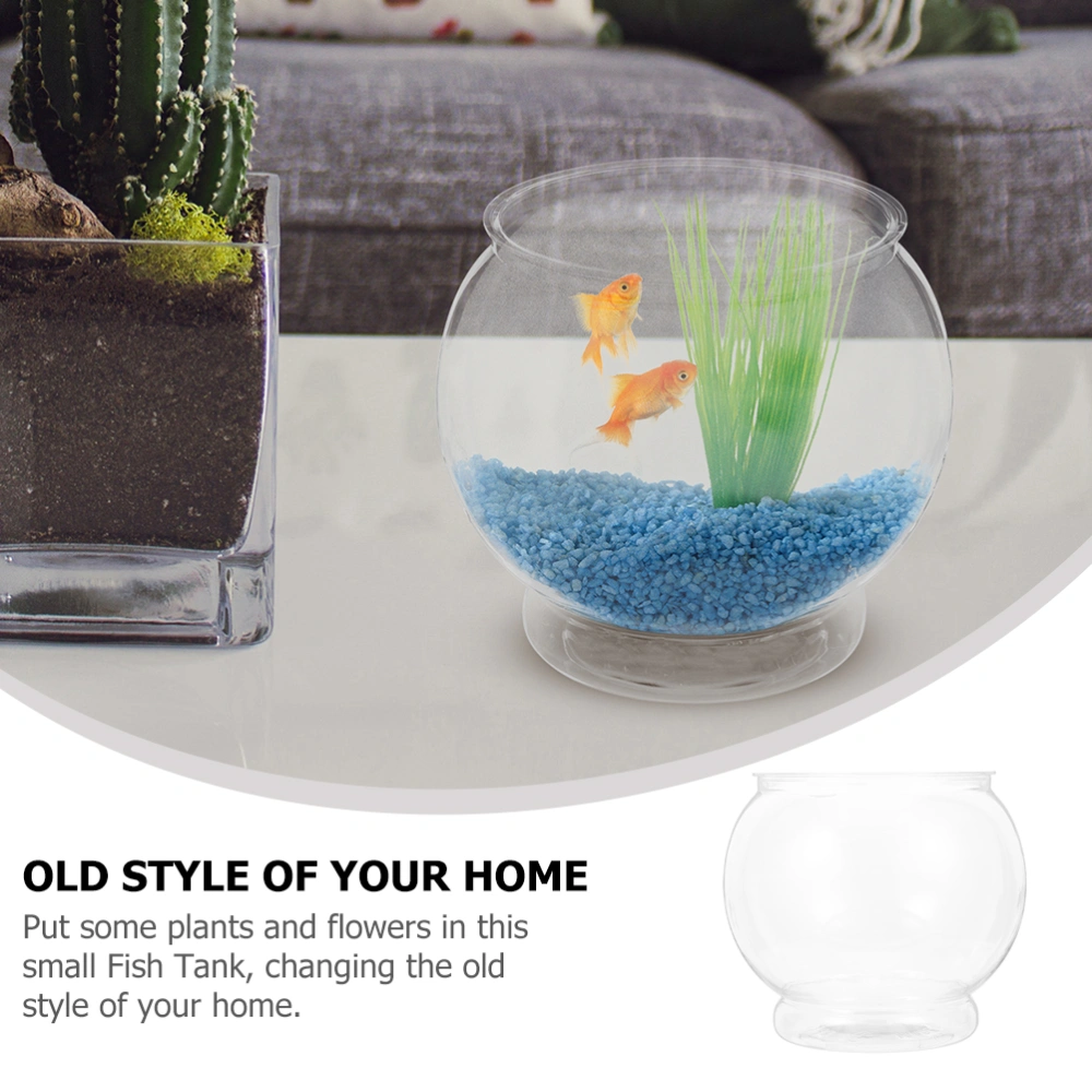 Tabletop Fish Tank Globe Fish Bowl Exquisite Fish Bowl Clear Fish Feeding Container