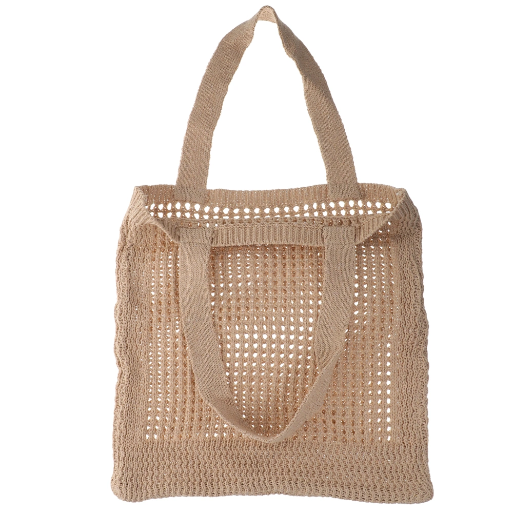 Hollow-out Design Girl Tote Bag Fashion Knitted Tote Bag Woman Storage Bag