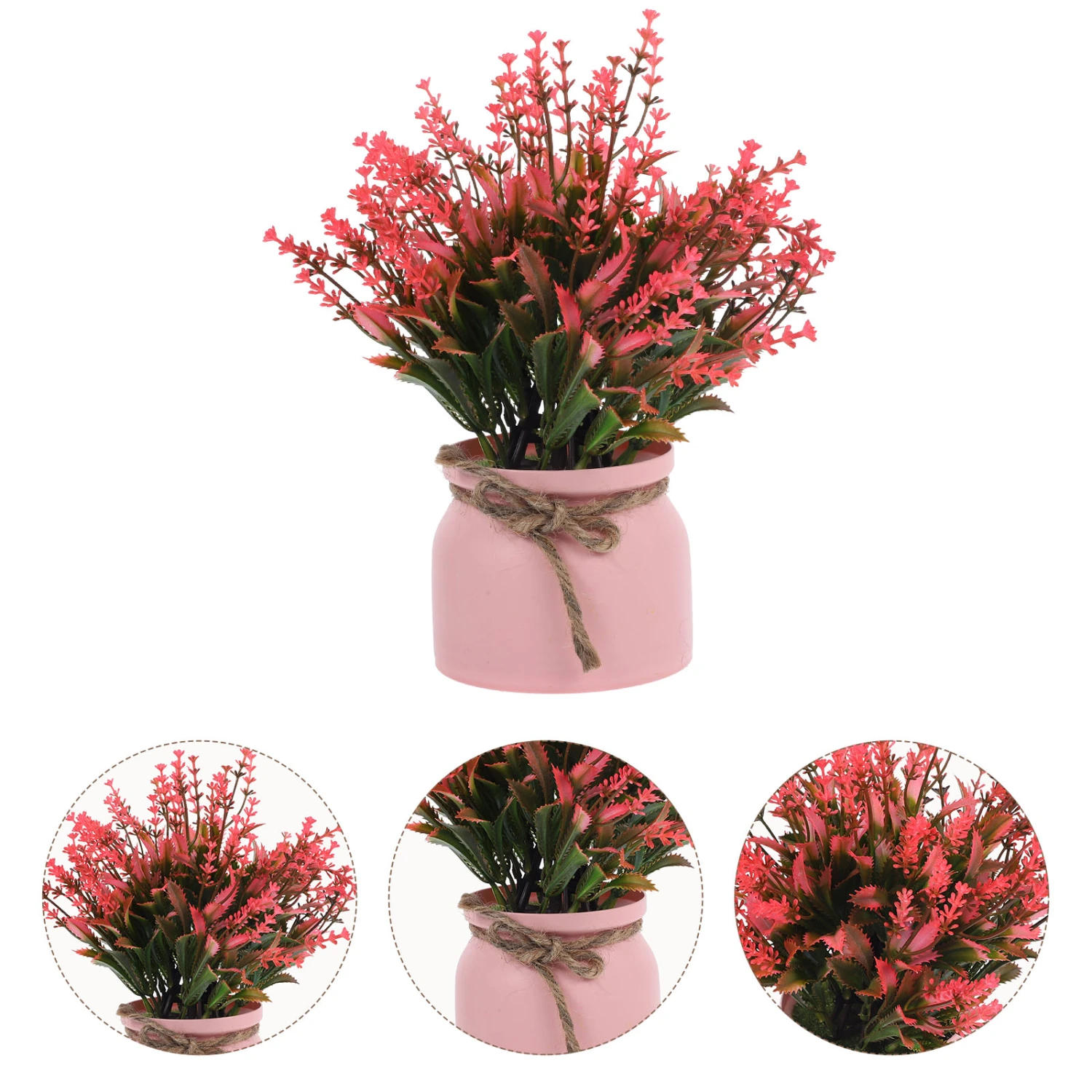 Artificial Potted Flowers Faux Plants Potted Plant Decor Plastic Flowers Bonsai for Balcony Patio