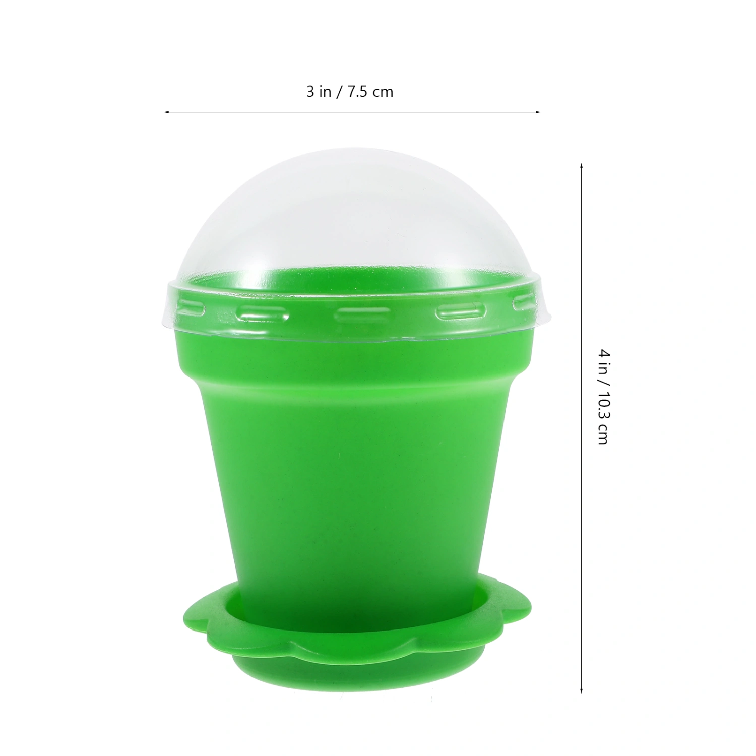 20 Sets of Appetizer Cups Flower Pot Pudding Cups with Shovels Dessert Packaging Containers