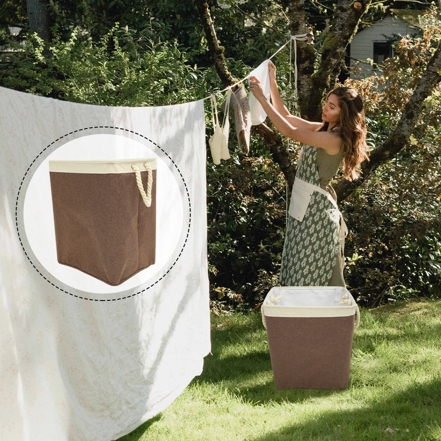 Laundry Hamper With Handles Collapsible Laundry Basket Dirty Clothes Storage Basket