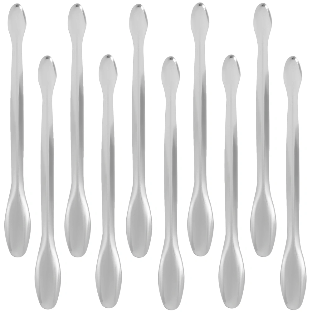 10pcs Measuring Spoons Laboratory Sampling Spoon Experiment Spoons for Cosmetics Powders