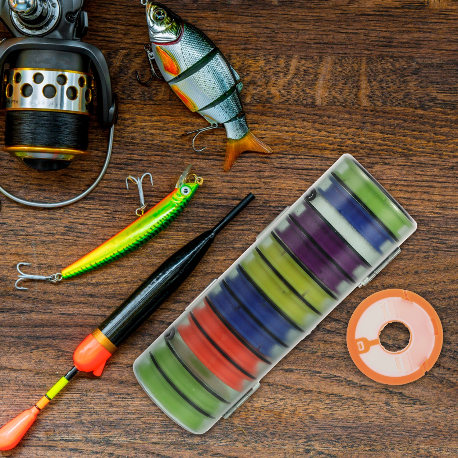 Fishing Line Spool Fishing Line Bobbin Organizer Fishing Line Storage Holder Portable Fishing Line Box