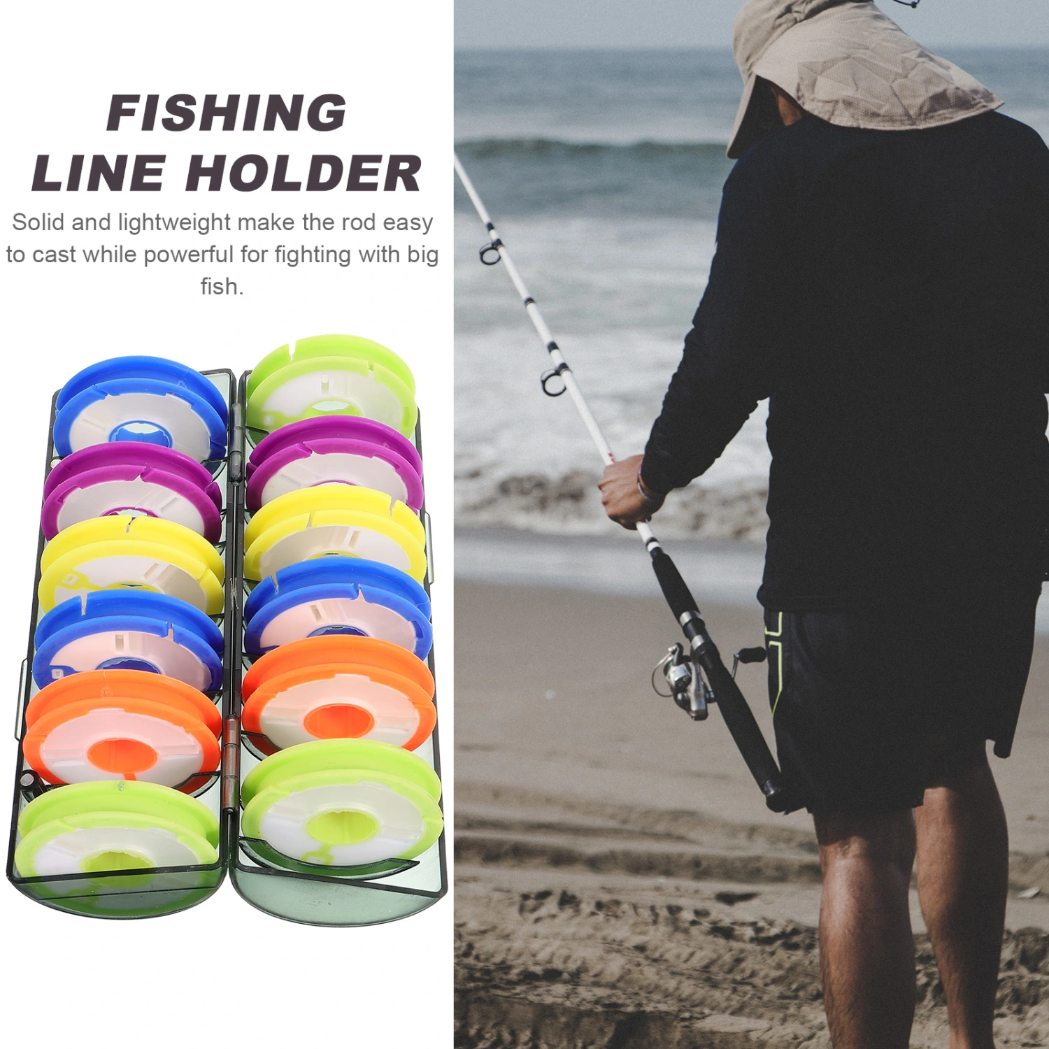 Fishing Line Spool Fishing Line Bobbin Organizer Fishing Line Storage Holder Portable Fishing Line Box