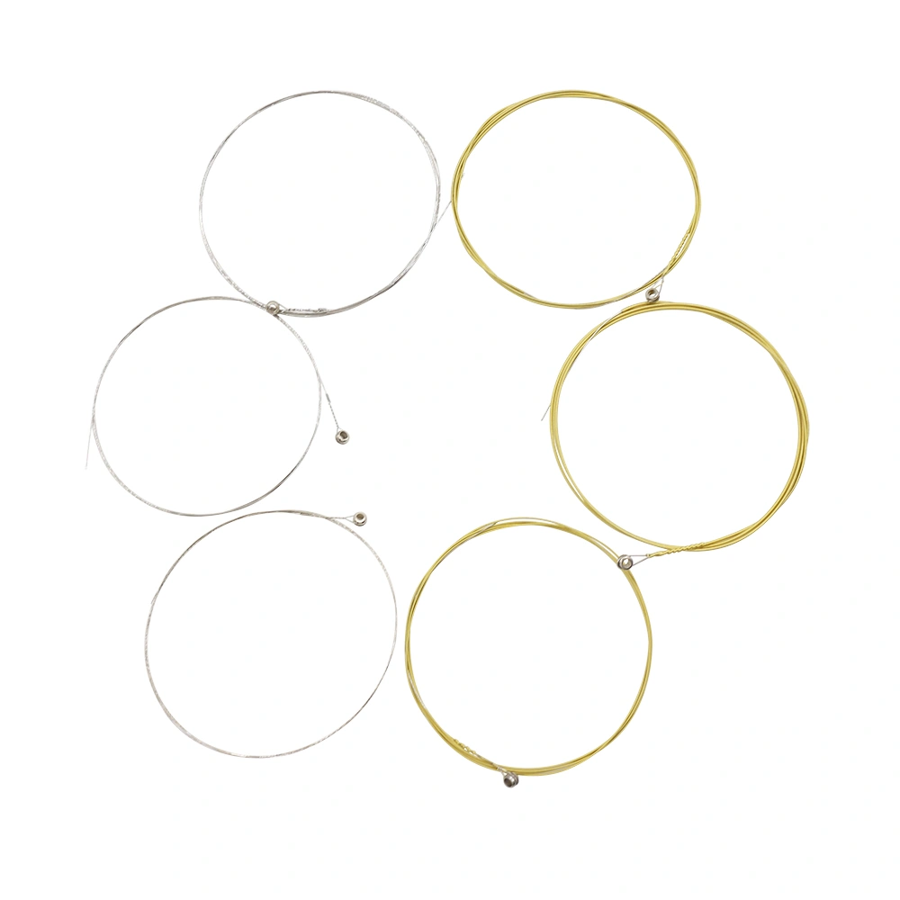 6pcs Acoustic Guitar Strings Guitar Strings Replacement Folk Guitar Strings Guitar Supplies