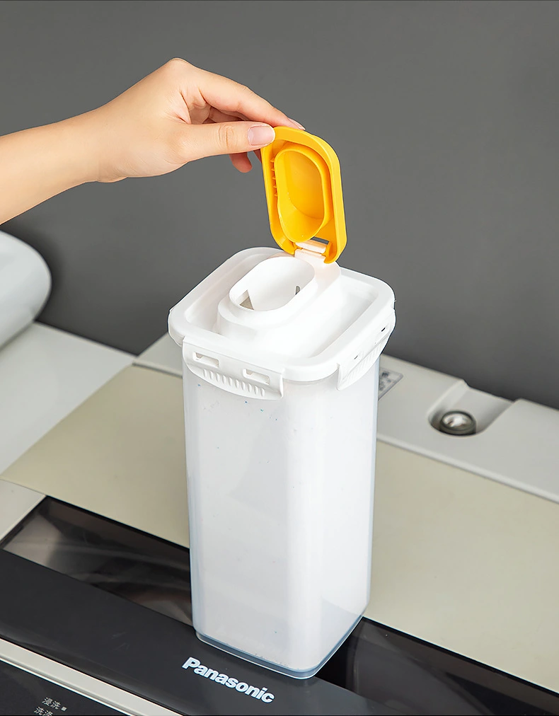 Laundry Detergent Holder Lidded Laundry Powder Box Laundry Soap Container for Home Dorm