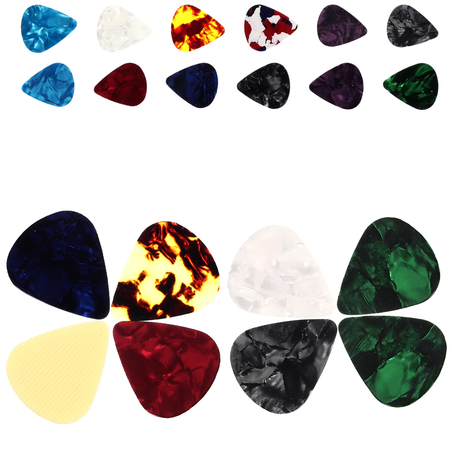 20pcs Guitar Finger Picks Fashion Xylonite Guitar Picks Electric Guitars Accessories