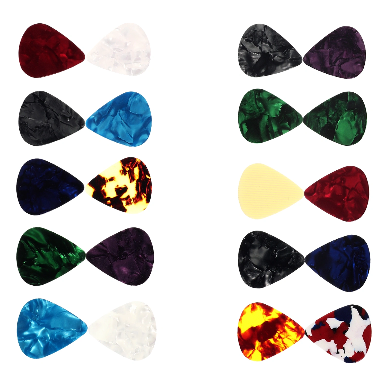 20pcs Guitar Finger Picks Fashion Xylonite Guitar Picks Electric Guitars Accessories