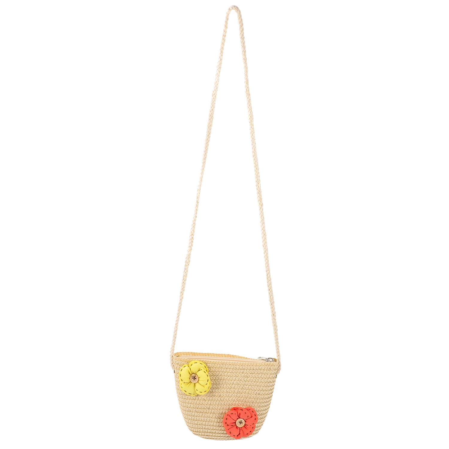 Woven Bag Little Girls Shoulder Bag Crossbody Bag Cute Straw Shoulder Bag for Vacation Party