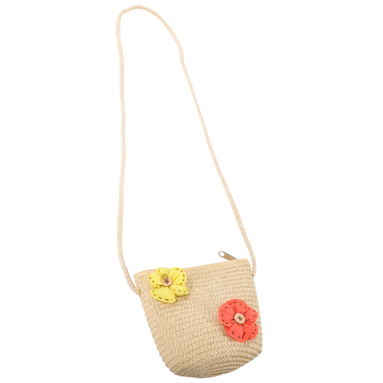 Woven Bag Little Girls Shoulder Bag Crossbody Bag Cute Straw Shoulder Bag for Vacation Party