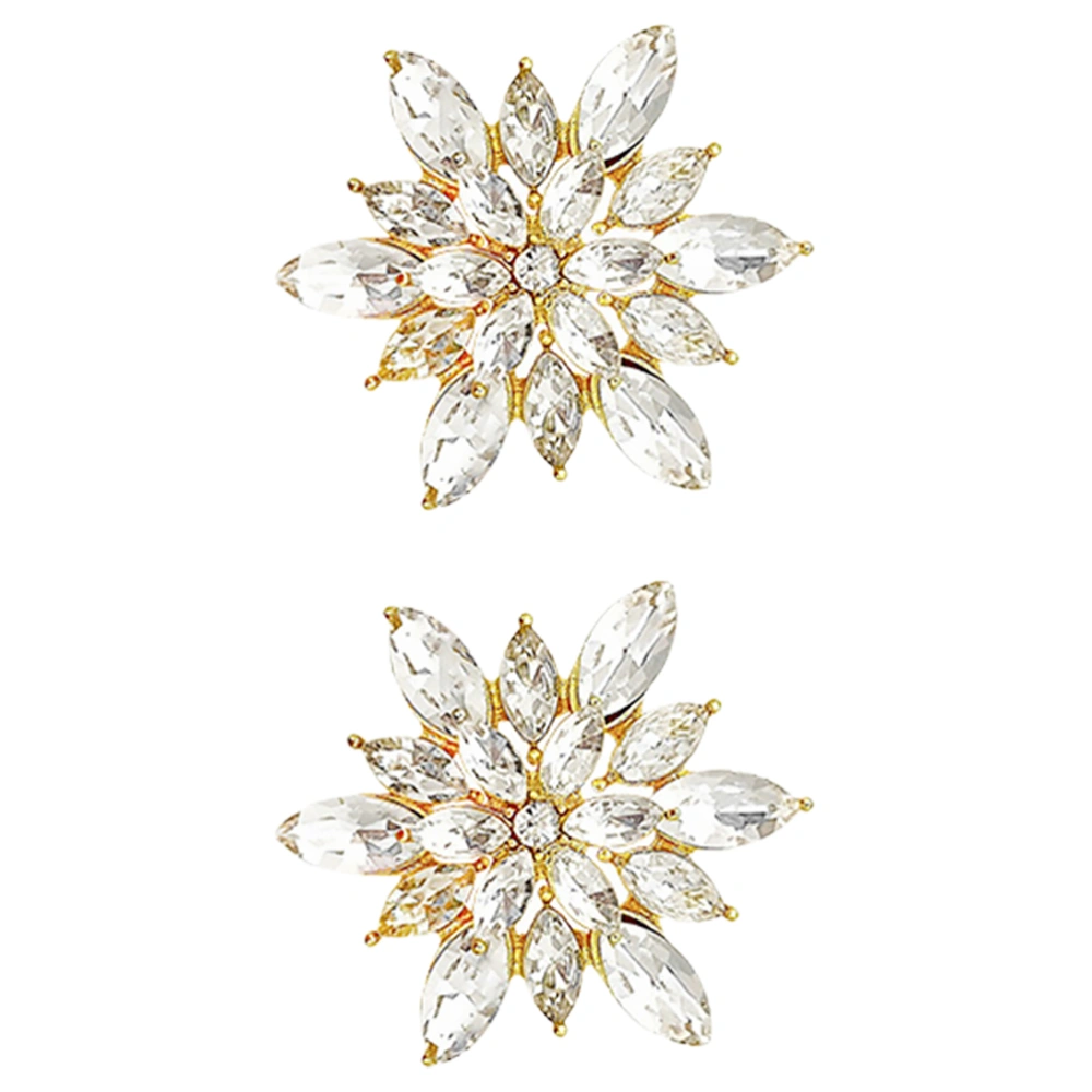 1 Pair Snowflake Earrings Decorative Earrings Stud Earrings Women Earrings Jewelry