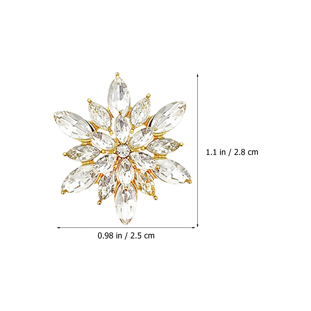 1 Pair Snowflake Earrings Decorative Earrings Stud Earrings Women Earrings Jewelry