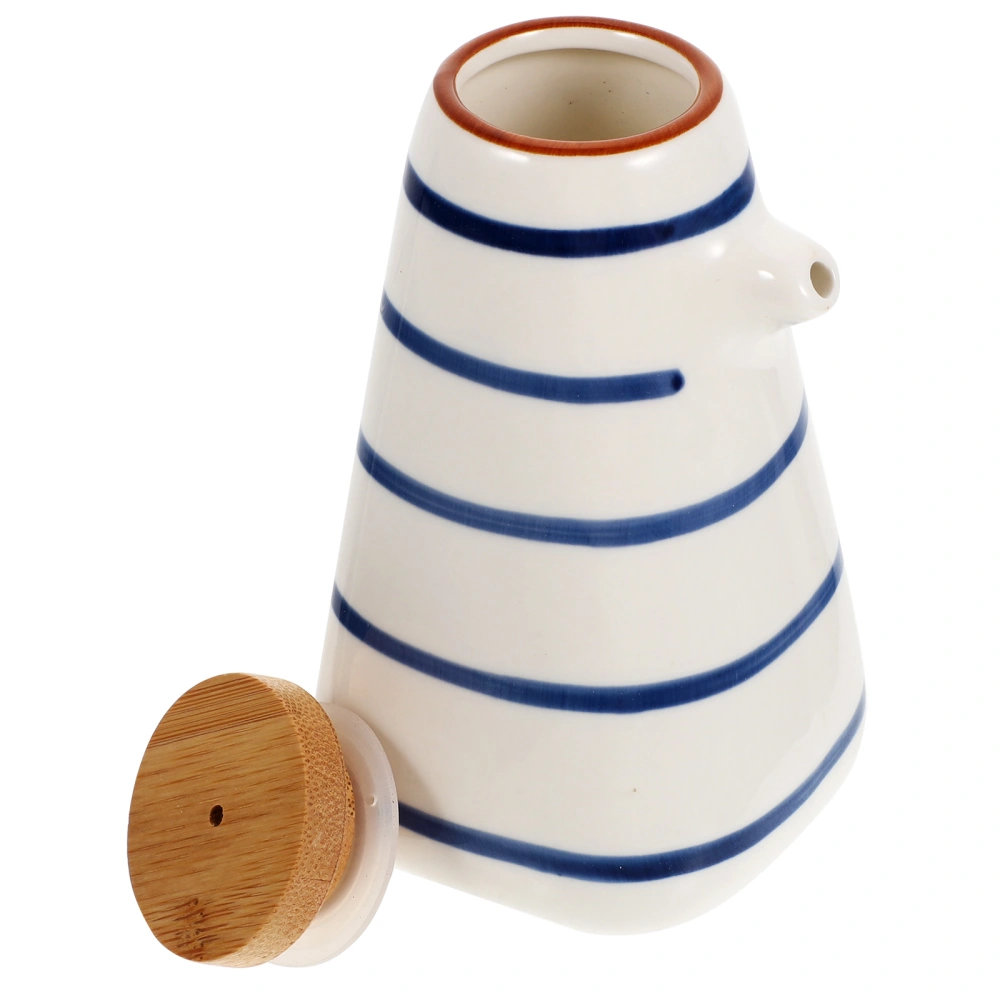 Japanese Style Ceramic Oil Dispenser ‎Fashion Oil Vinegar Cruet Soy Sauce Container for Kitchen