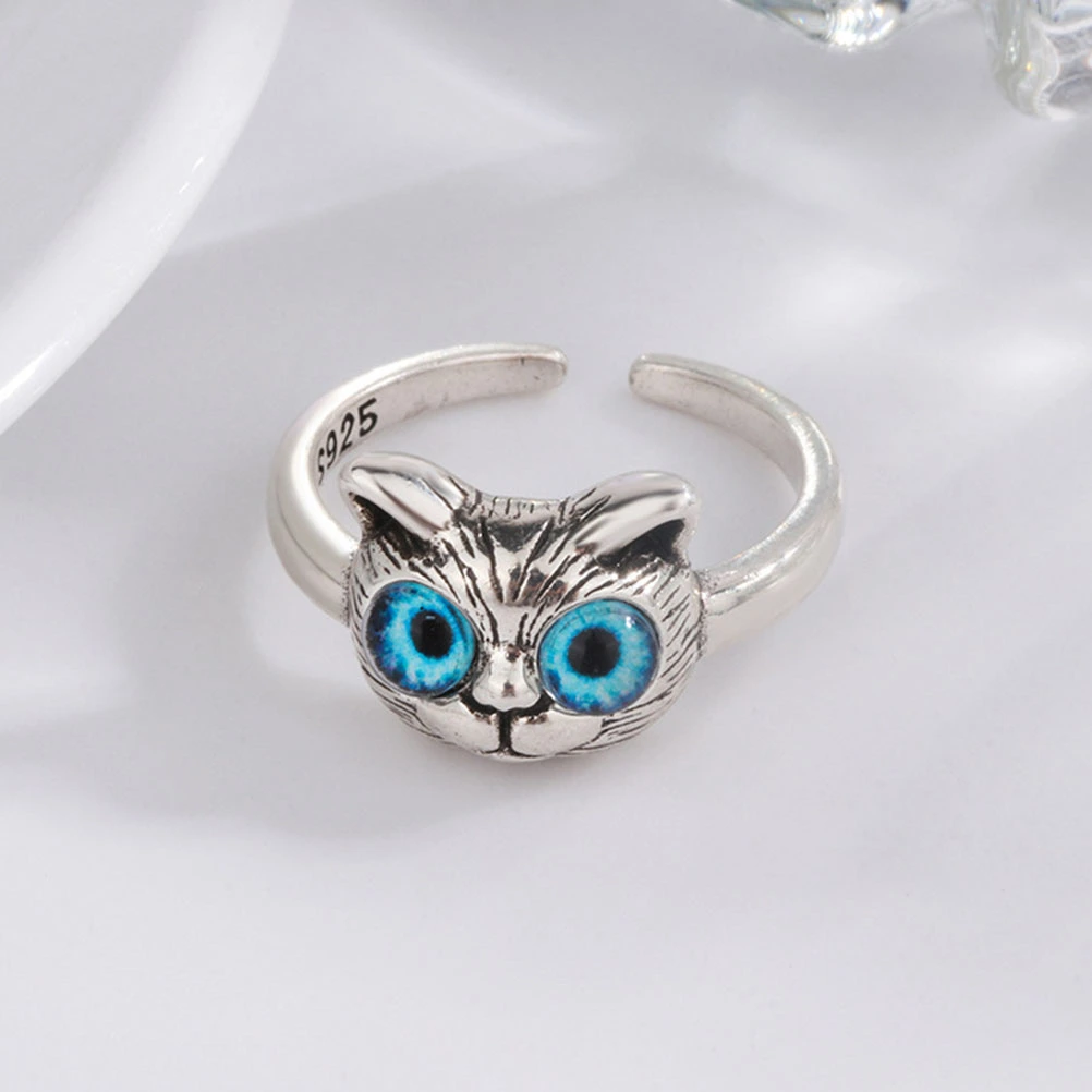 Cat Ring Adorable Women Adjustable Ring Fashionable Ring Open Finger Ring