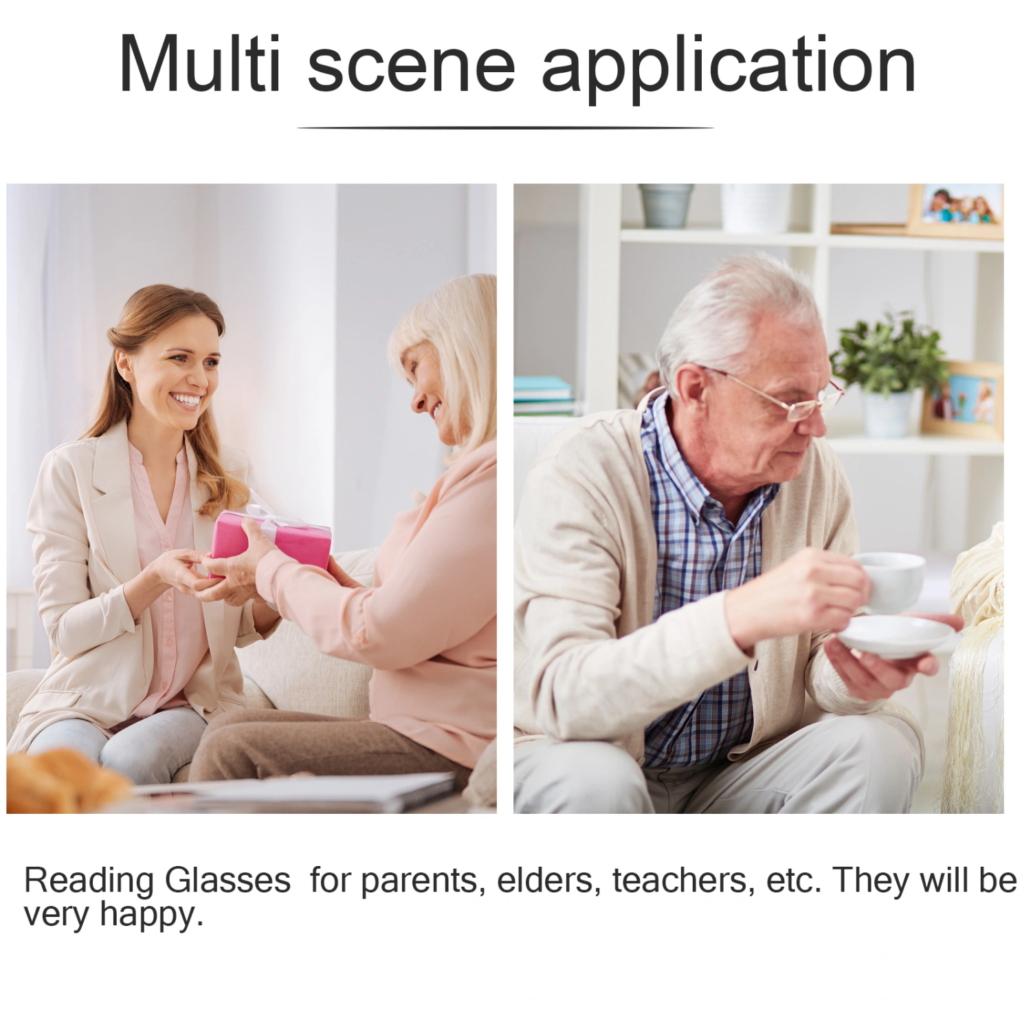 Elderly Presbyopic Glasses Convenient Magnifying Eyeglasses Necklace Design Reading Glasses