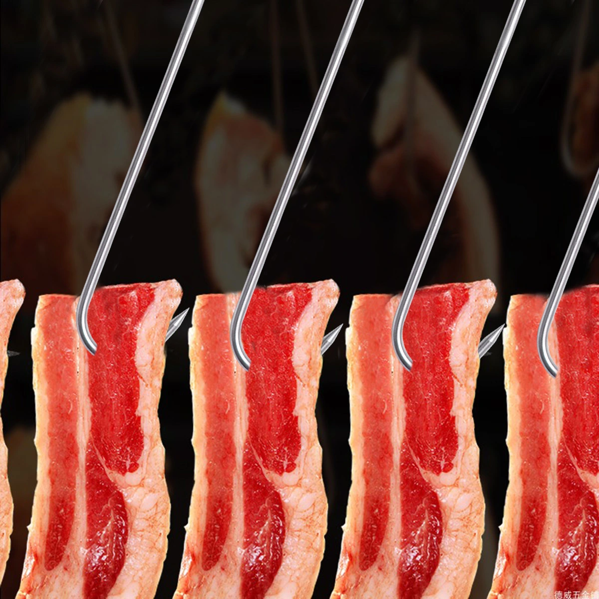 Food Flipper Meat Hook Flipper Grilling Meat Hook Flipping Flipper Meat Grill Flipper