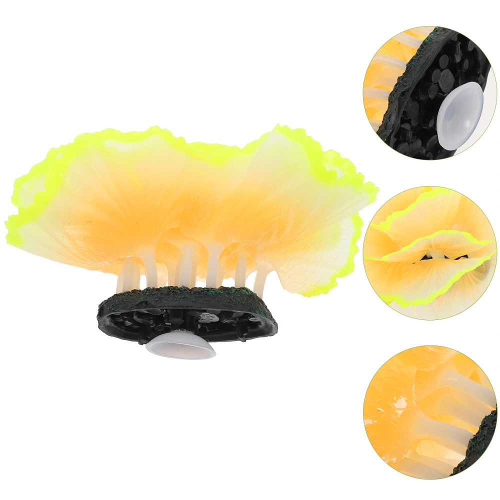 Simulation Coral Figurine Silicone Coral Statue Fish Tank Decoration Aquarium Decor