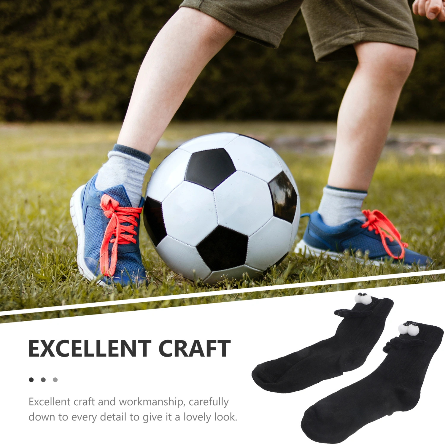 1 Pair Hand Holding Socks Sports Socks Crew Socks Middle Calf Socks Cotton Socks
