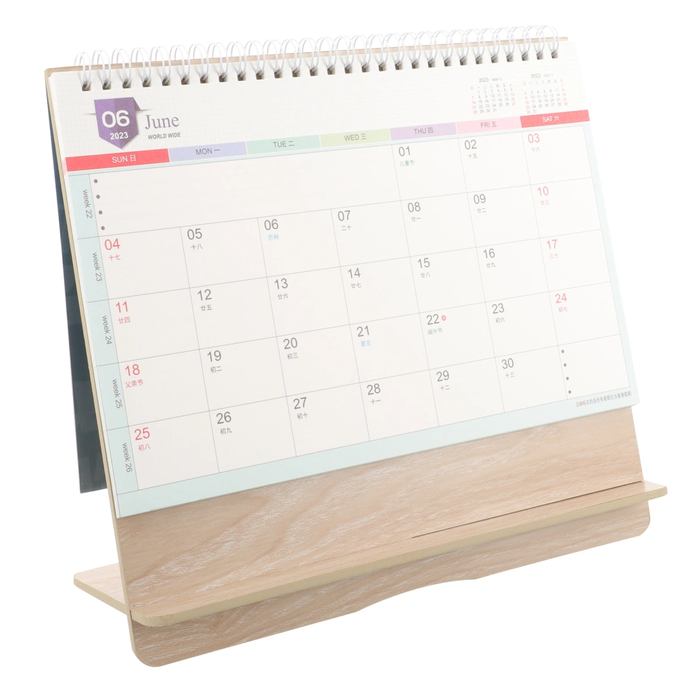 Desktop Calendar 2024 Table Calendar Decoration Ornament For Home Office School