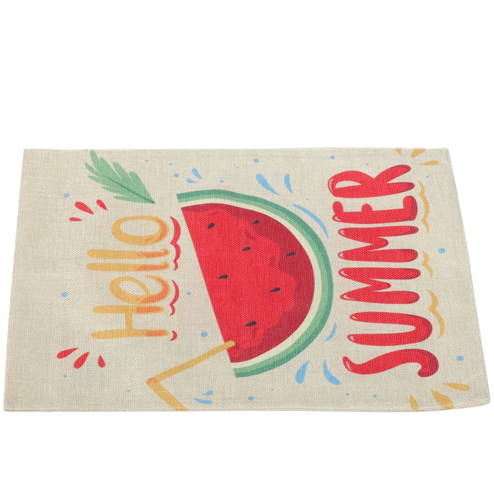 Summer Themed Yard Flag Decorative Garden Summer Flag Linen Summer Welcome Flag