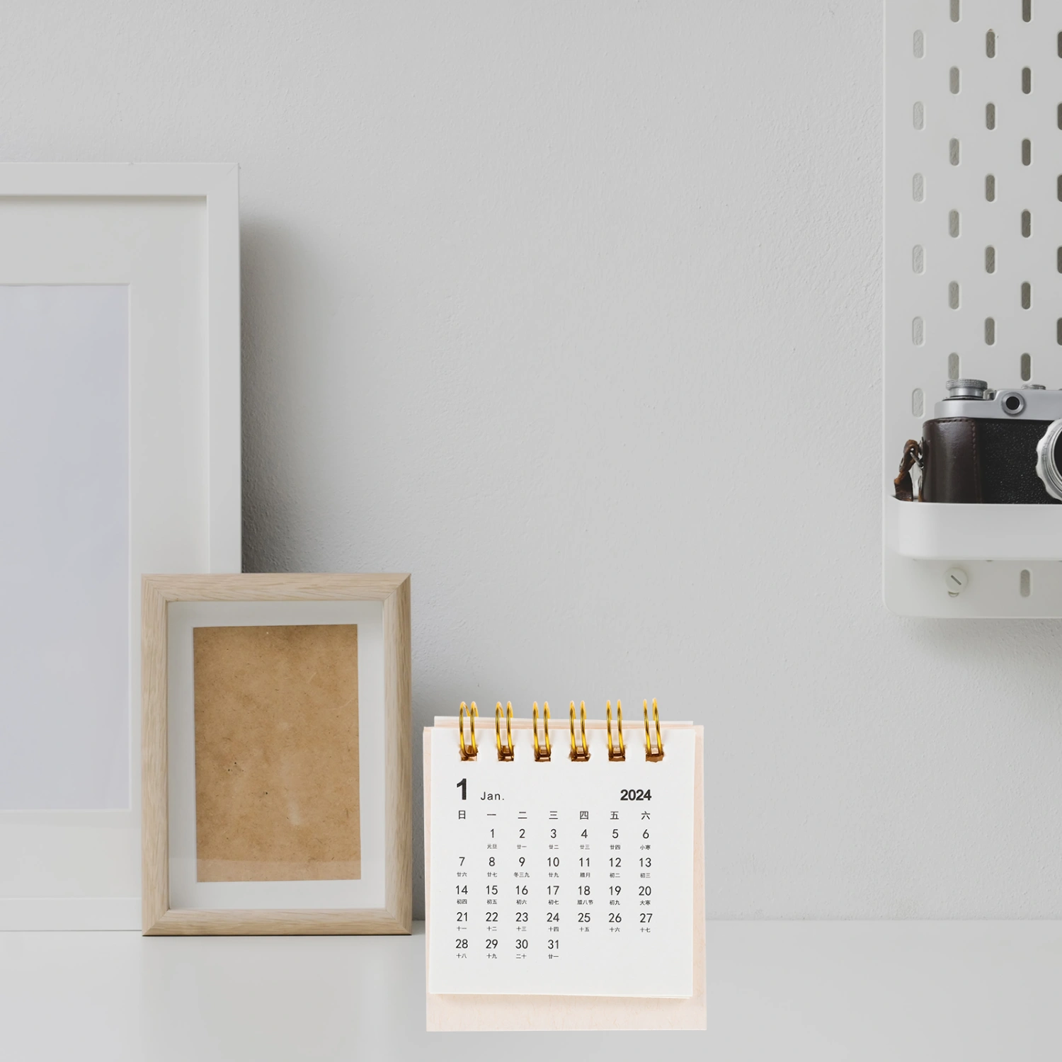 Household Standing Calendar Convenient Desk Calendar Desktop Table Calendar for Office