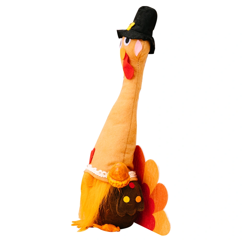 Thanksgiving Gnome Decor Turkey Gnome Doll Plush Table Gnome Doll Ornament