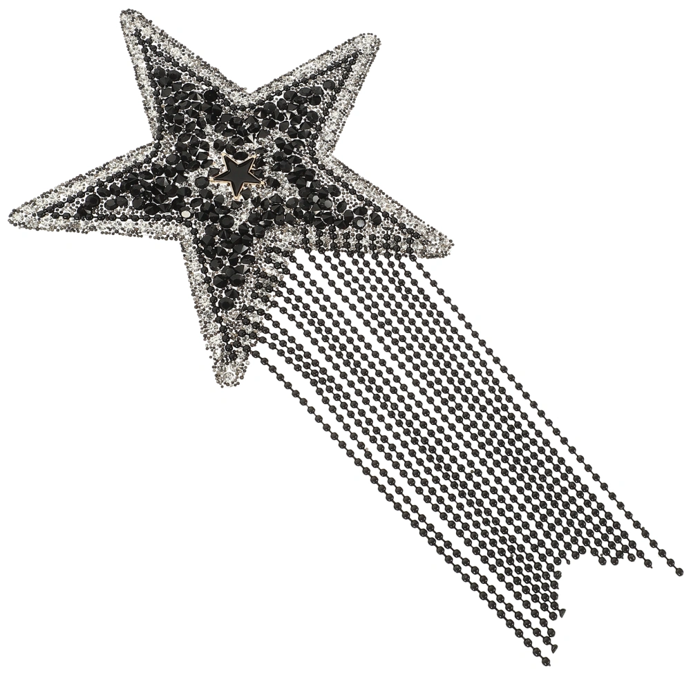 Glitter Star Shaped Patch Clothing Rhinestone Iron On Patch Diy Bag Decoration Accessory