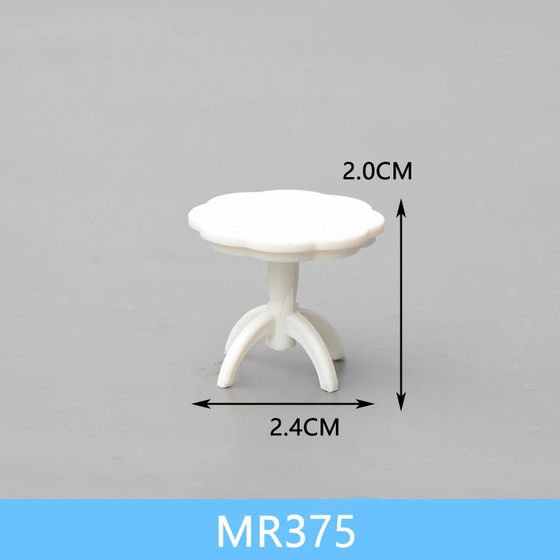 9pcs Mini Table and Chair Models Plastic Furniture Models Decorative Furniture Models