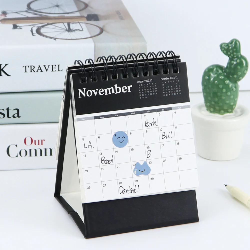 Noting Desktop Calendar Decorative Standing Calendar Household Standing Calendar