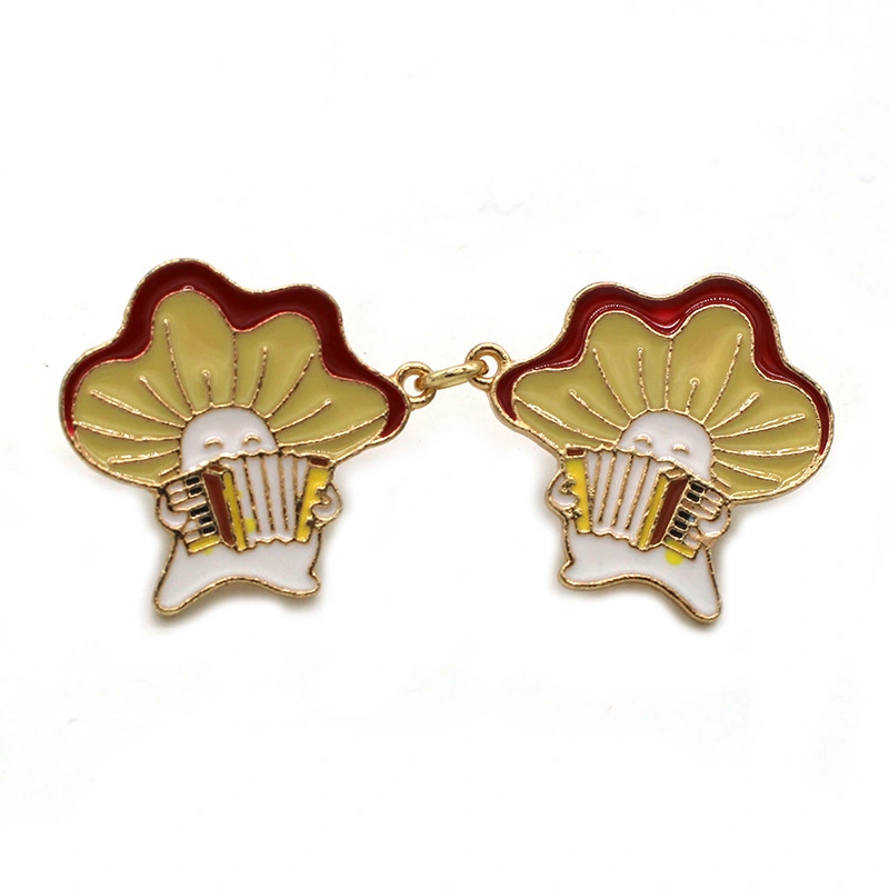 Cute Mushroom Brooch Pin Cartoon Brooch Mushroom Pin Lapel Pin for Clothes