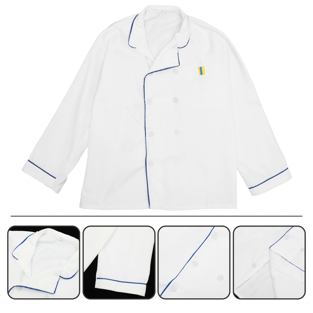 Restaurant Chef Coat Long Sleeve Chef Clothes Chefs Jacket Unisex Chef Coat