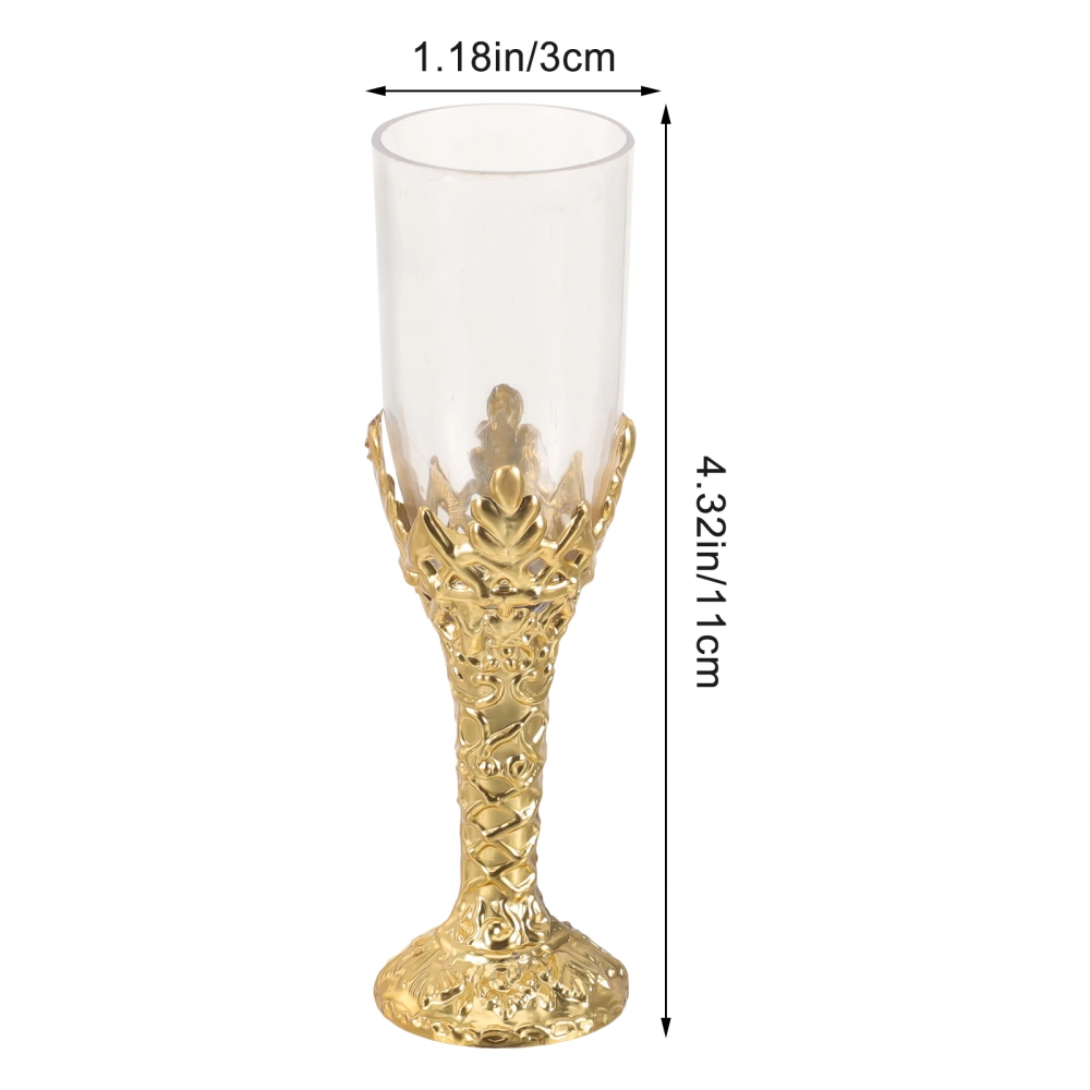 12pcs European Style Wine Cups Retro Wine Goblets Whisky Cups Banquet Cups for Party Church