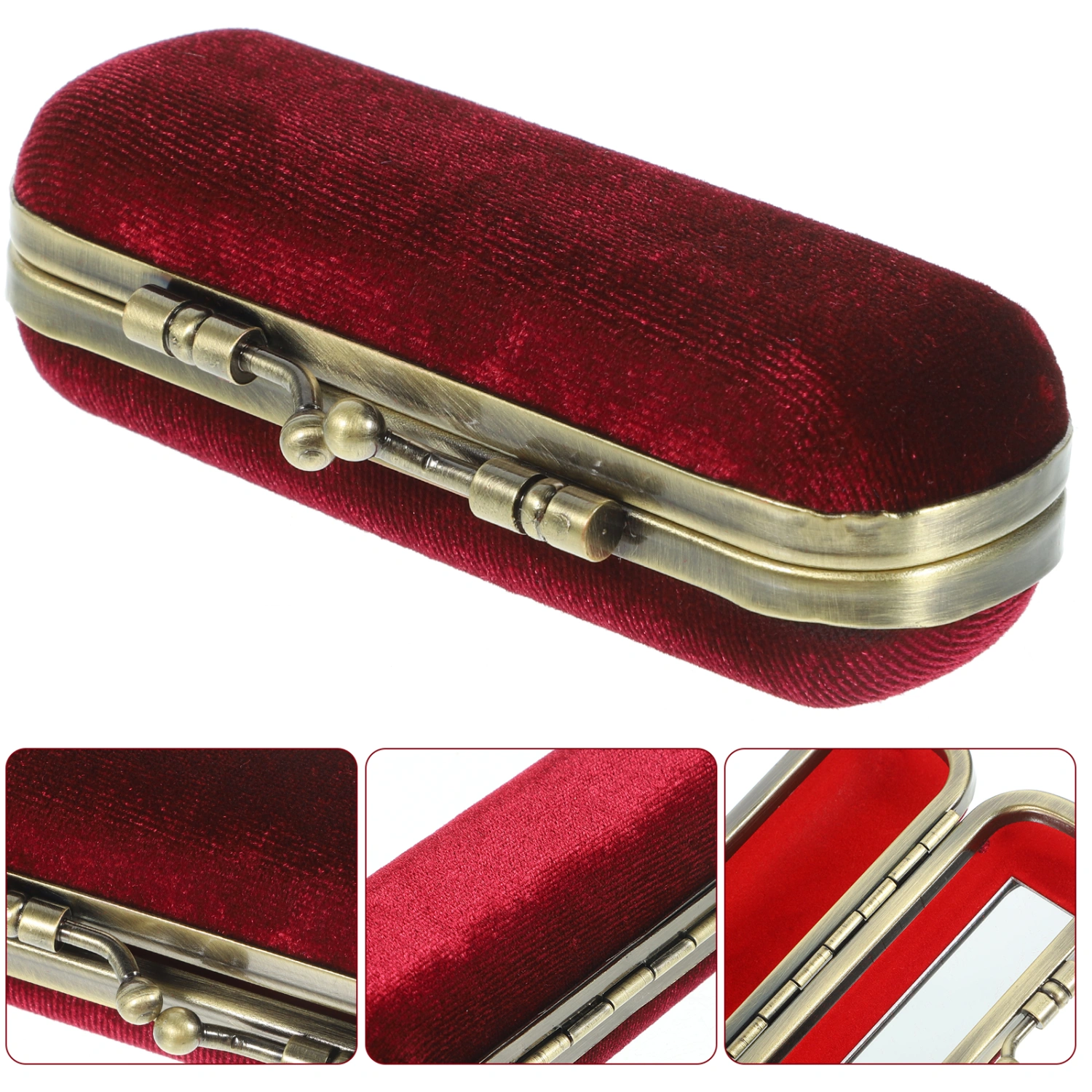 Retro Lipstick Case Outdoor Lipstick Storage Box Portable Lipstick Holder for Women