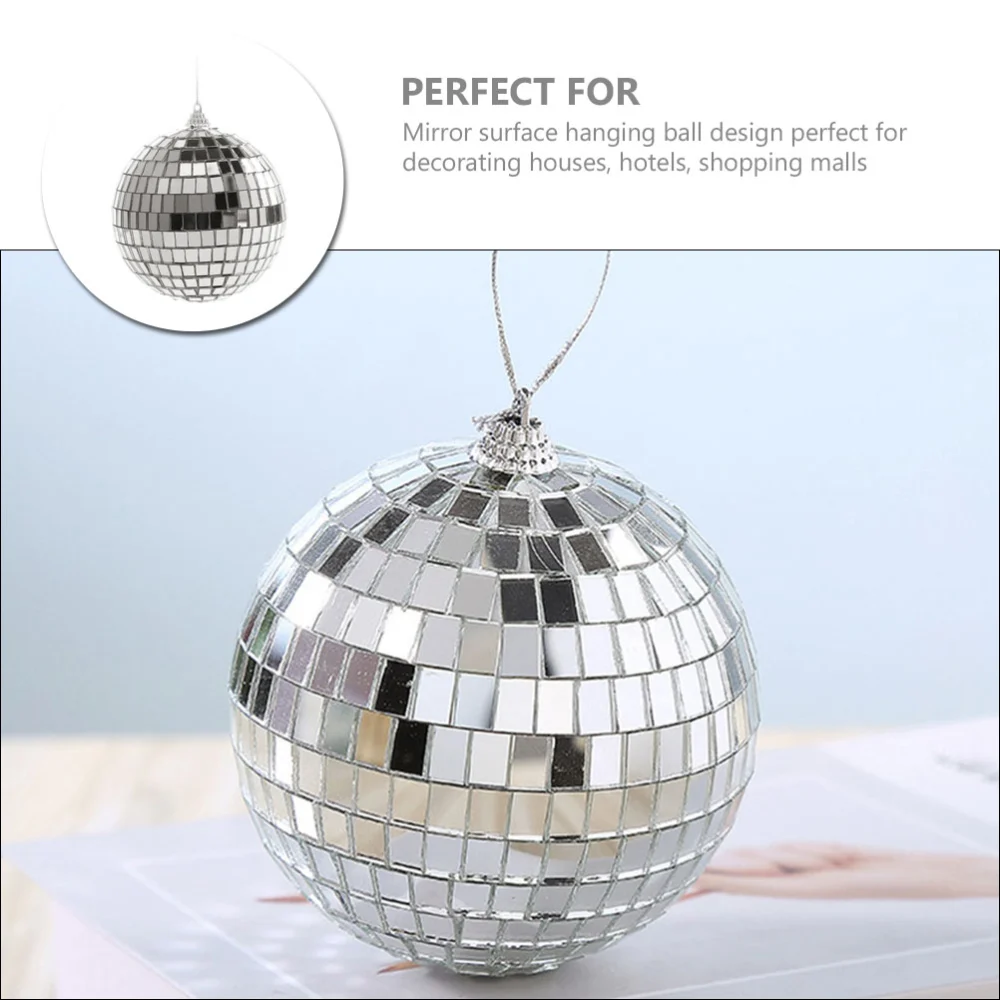 Suspending Mirror Disco Ball Party Hanging Ornament Disco Mirror Ball Decoration