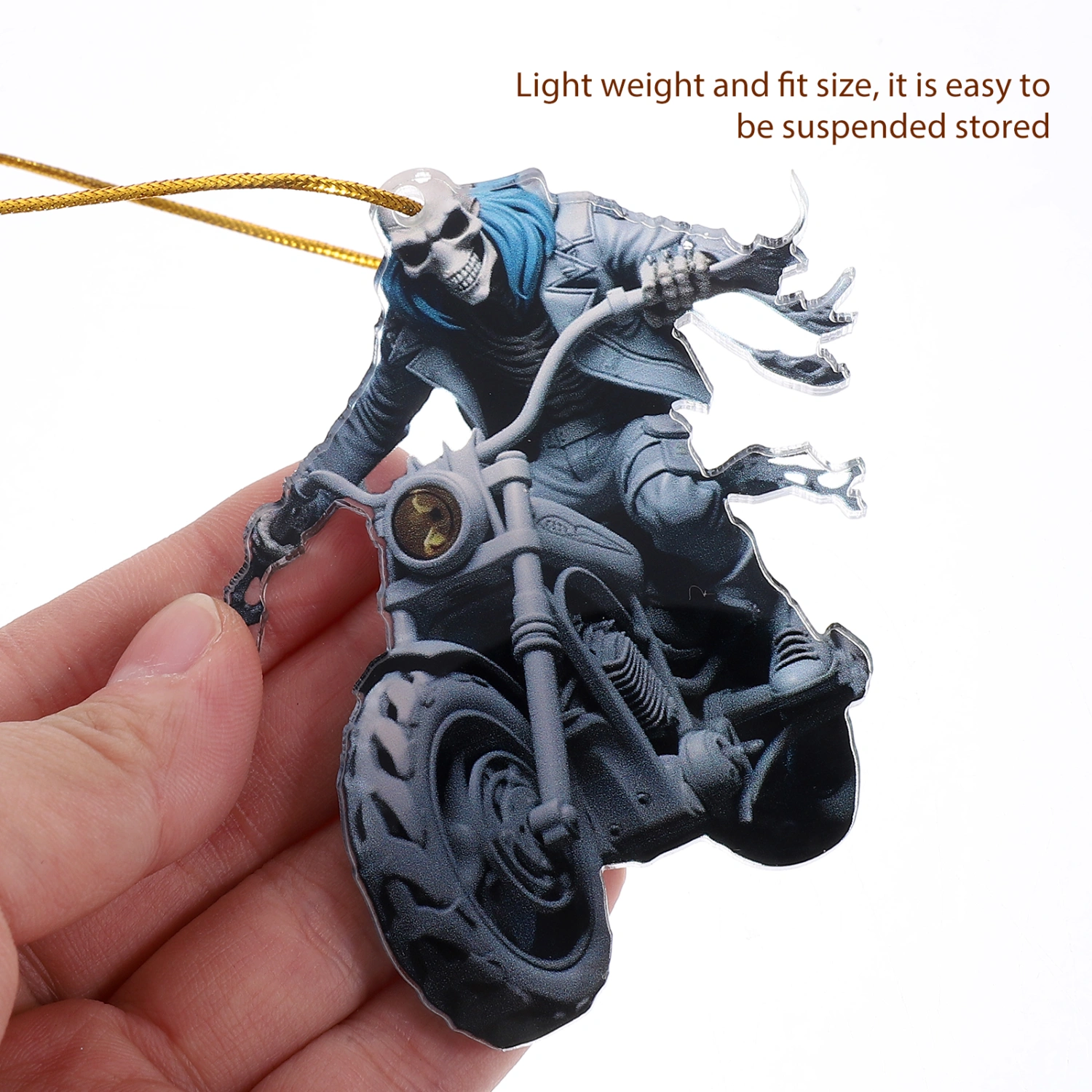 Cartoon Skull Ornament Hanging Skull Pendant Gift Halloween Style Pendant for Car Bag Backpack