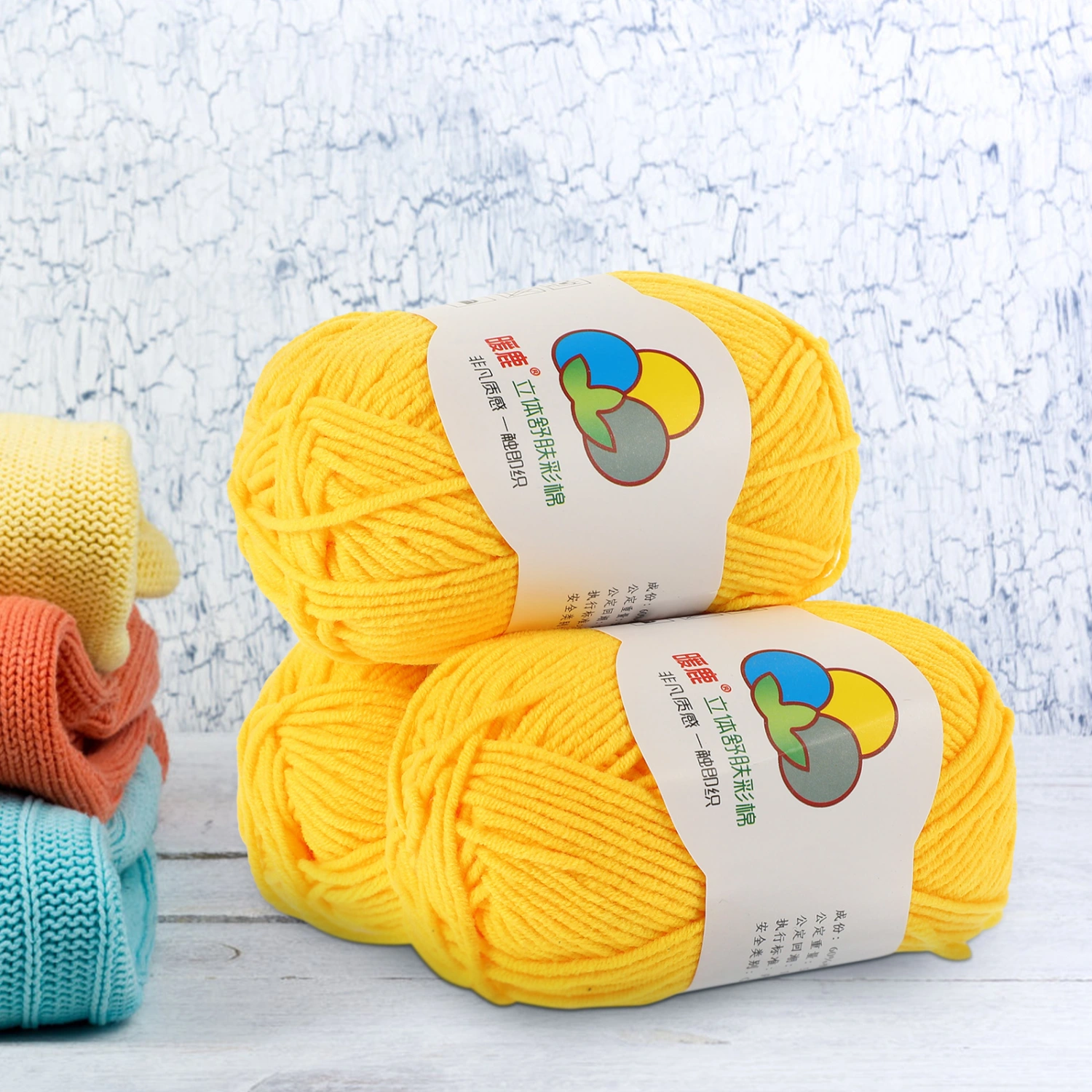 3 Rolls of Crochet Cotton Yarn Decorative Yarn for Crocheting Knitting Cotton Yarn Knitting DIY Yarn