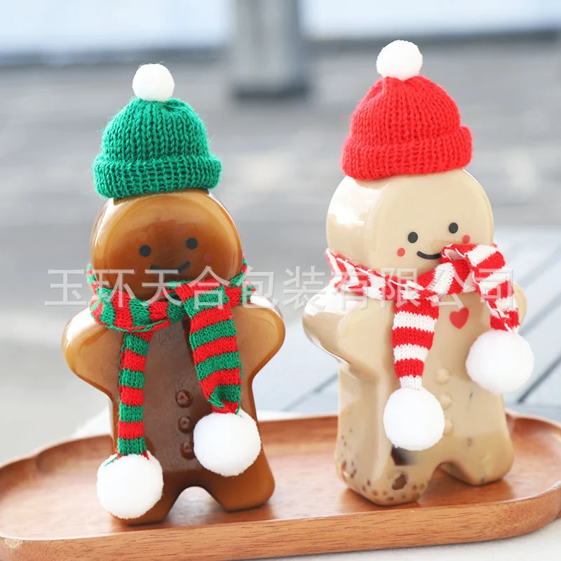 2 Sets of Christmas Candy Cookie Jars Plastic Biscuit Jars Cookie Biscuit Containers Party Favors