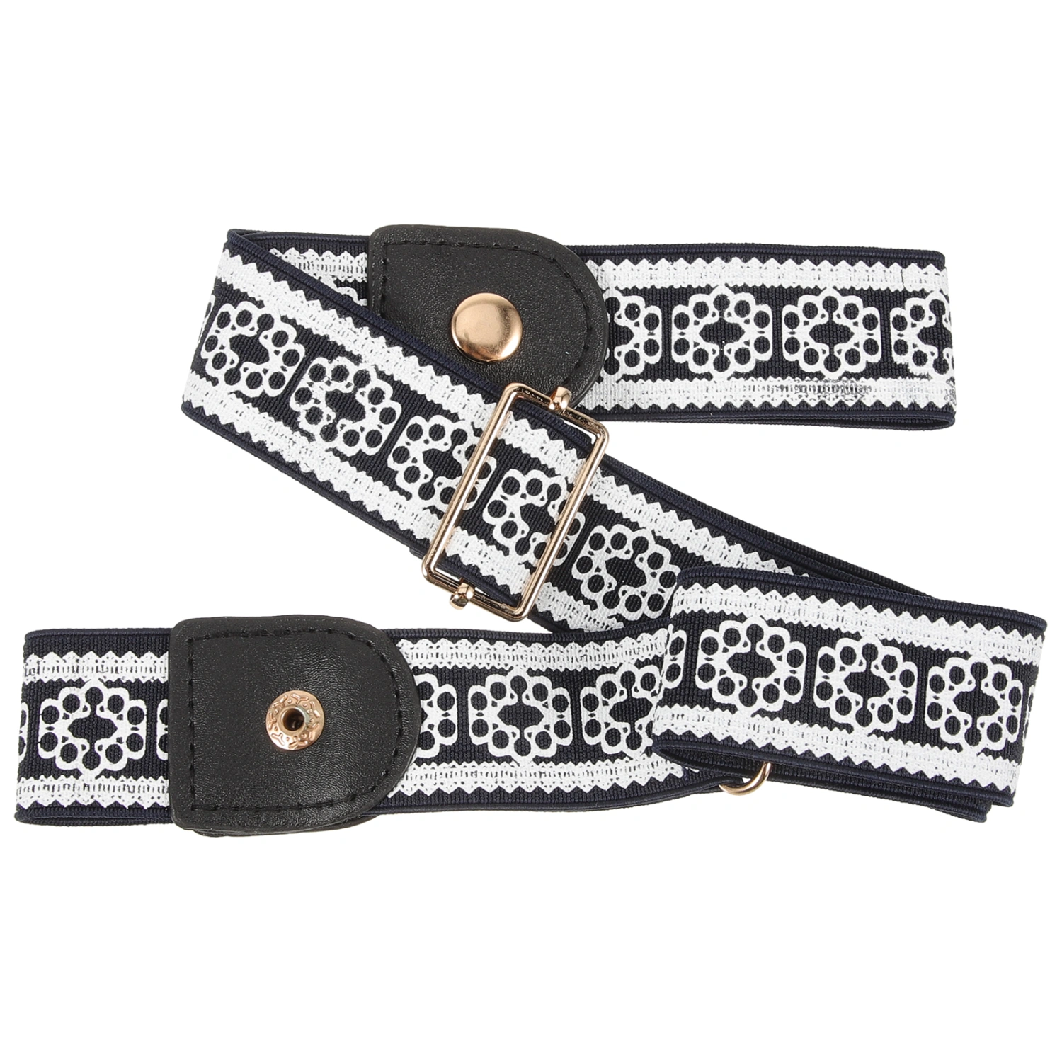 No Buckle Belt Fashionable Waist Belt No Buckle Free Elastic Belt for Women Men