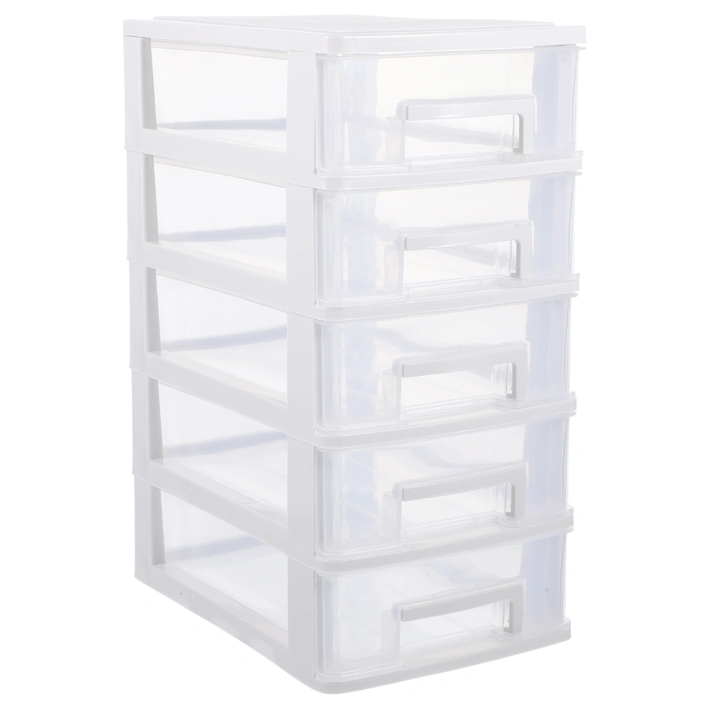 Multi-layer Desktop Drawer Organizer Tabletop Transparent Storage Box Household Small Cabinet