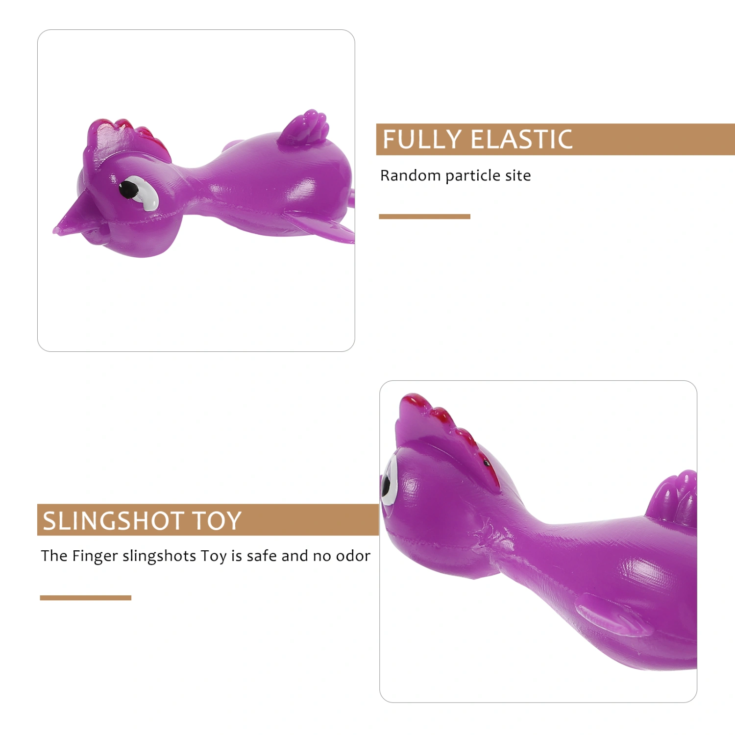 20pcs Chicken Sticky Slingshots Chicken Slingshots Chicken Stretchy Slingshots