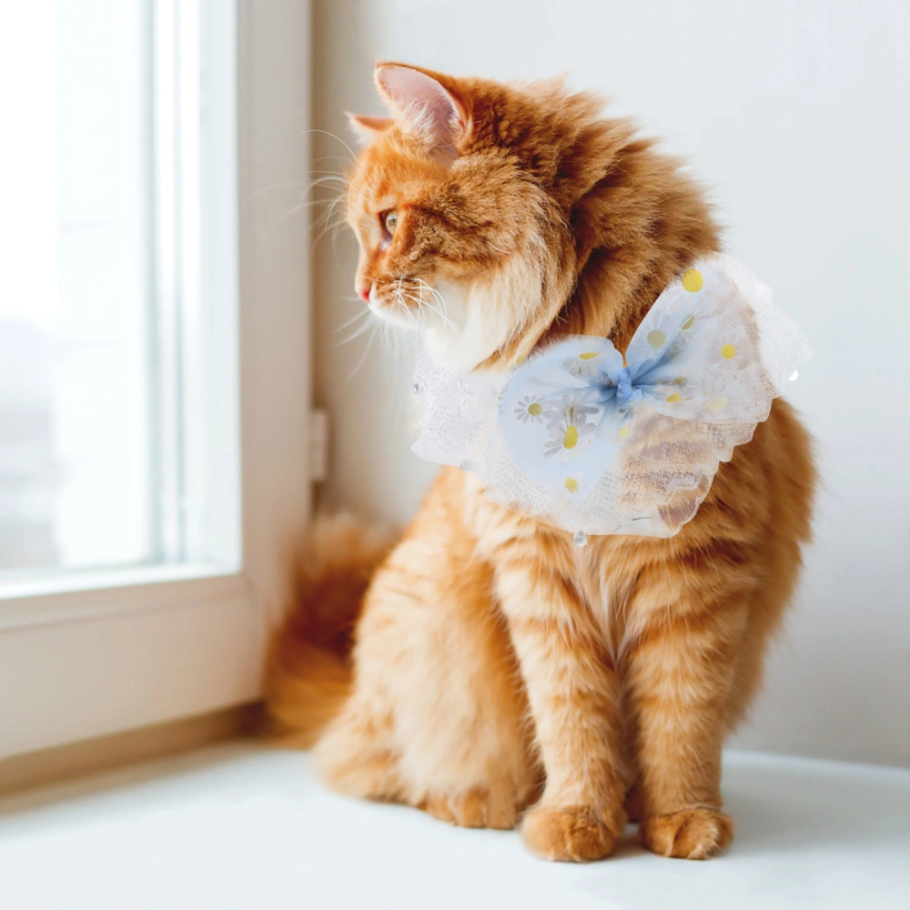 Pet Lace Collar Princess Pet Collar Adjustable Bib Collar Pet Cat Collar Adorable Pet Collar